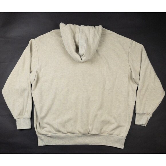 Polo Ralph Lauren Logo Hoodie Men's XL The Big Fit Beige Over-Dyed Fleece - Picture 4 of 14